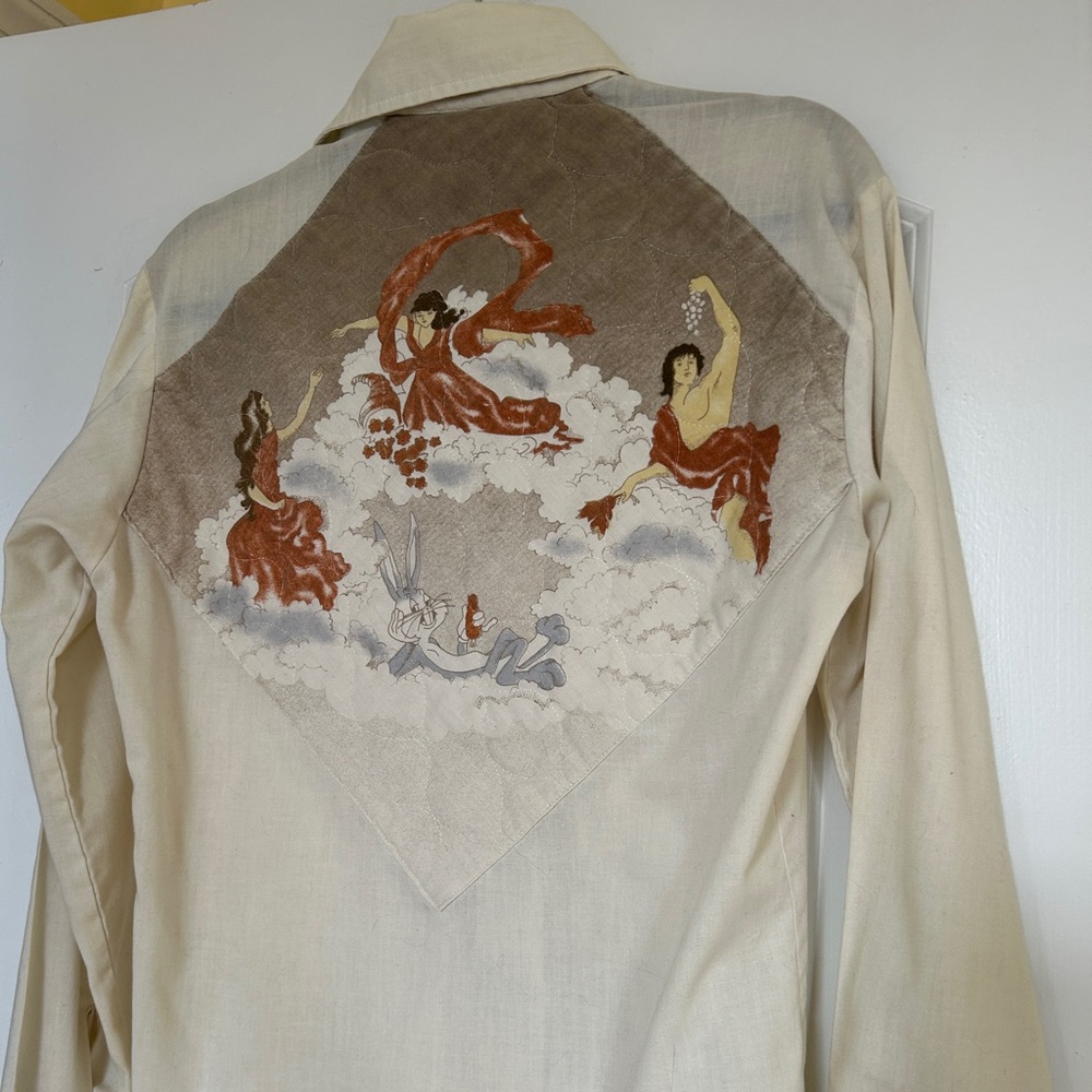 Rare Alfie California 1970s Disco Shirt Bugs Bunny